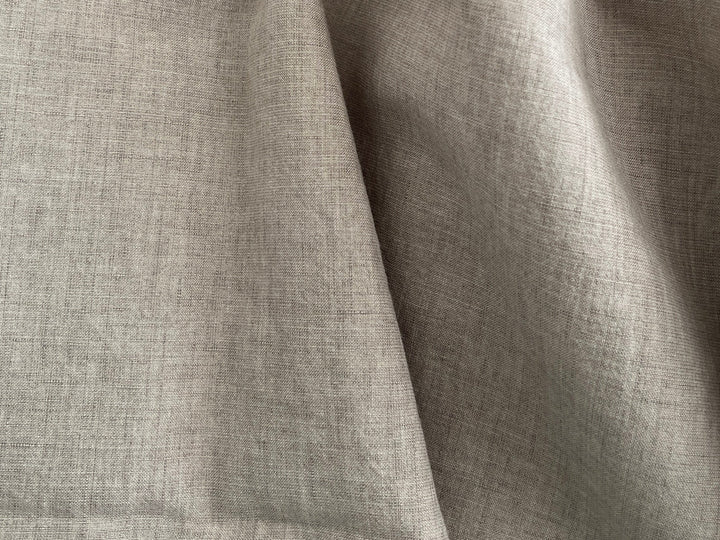 Dark Grey Subtle Chambray Linen Cotton Fabric – Soft & Pre-Washed 8111 8303