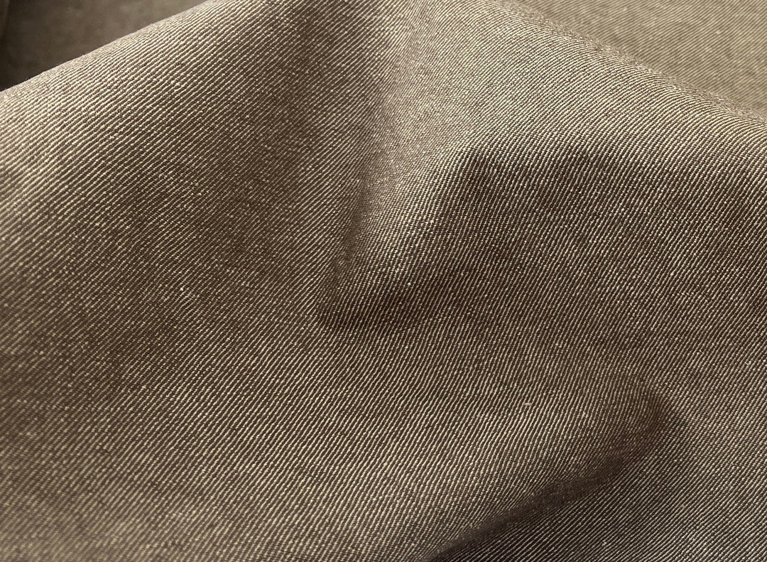 Two-Tone High-Density Twill Fabric | Linen Cotton Blend | Medium-Heavy Weight 8424 8425 8426