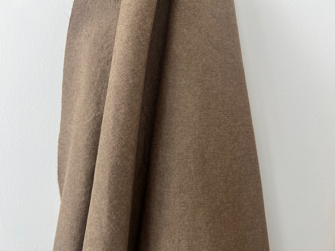 Two-Tone High-Density Twill Fabric | Linen Cotton Blend | Medium-Heavy Weight 8424 8425 8426