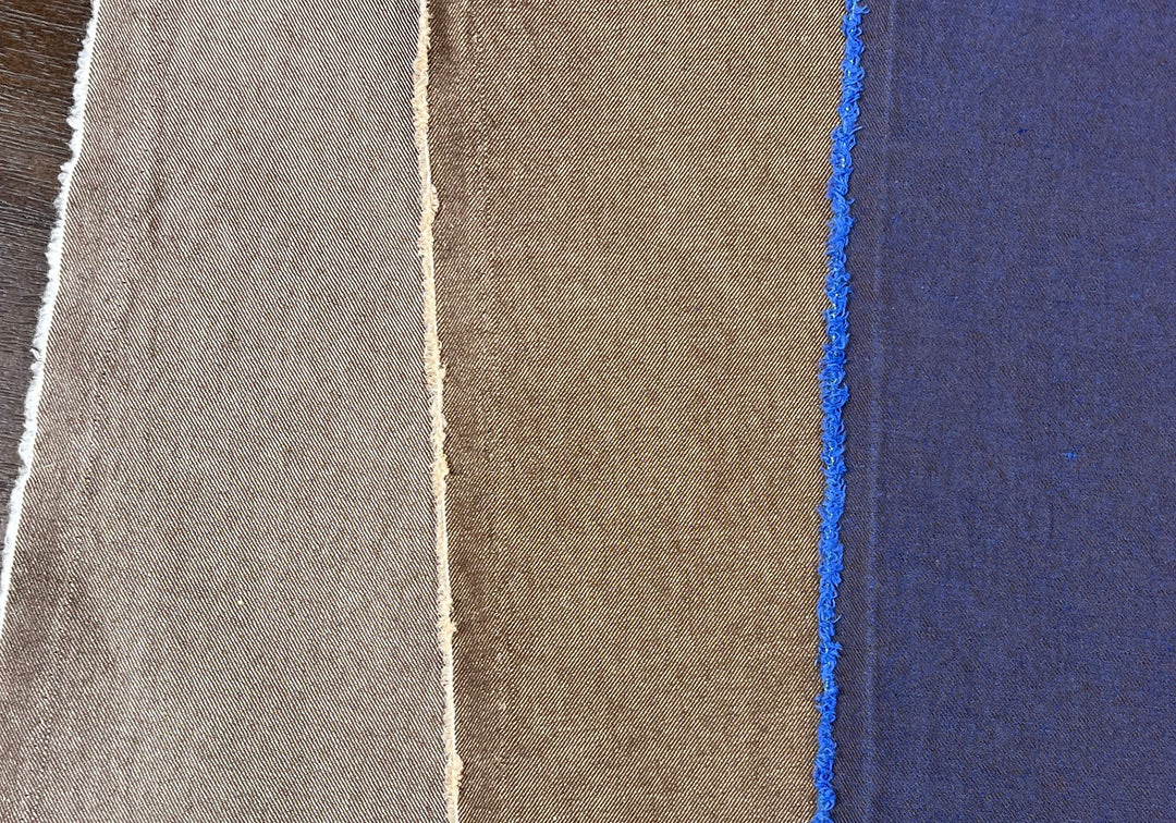 Two-Tone High-Density Twill Fabric | Linen Cotton Blend | Medium-Heavy Weight 8424 8425 8426
