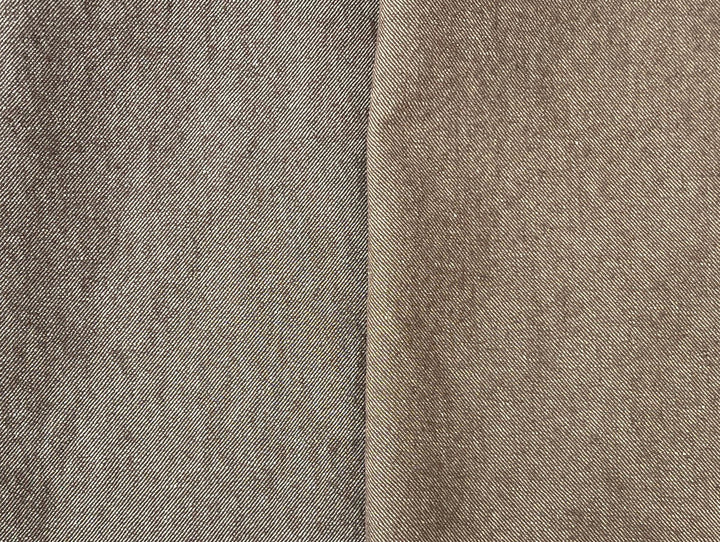 Two-Tone High-Density Twill Fabric | Linen Cotton Blend | Medium-Heavy Weight 8424 8425 8426