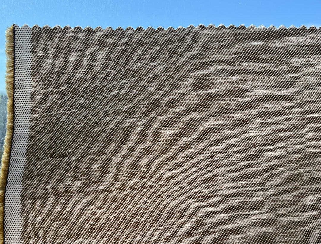 Two-Tone Linen Cotton Twill Fabric 3964 | Khaki Heather | Medium Weight | 52"
