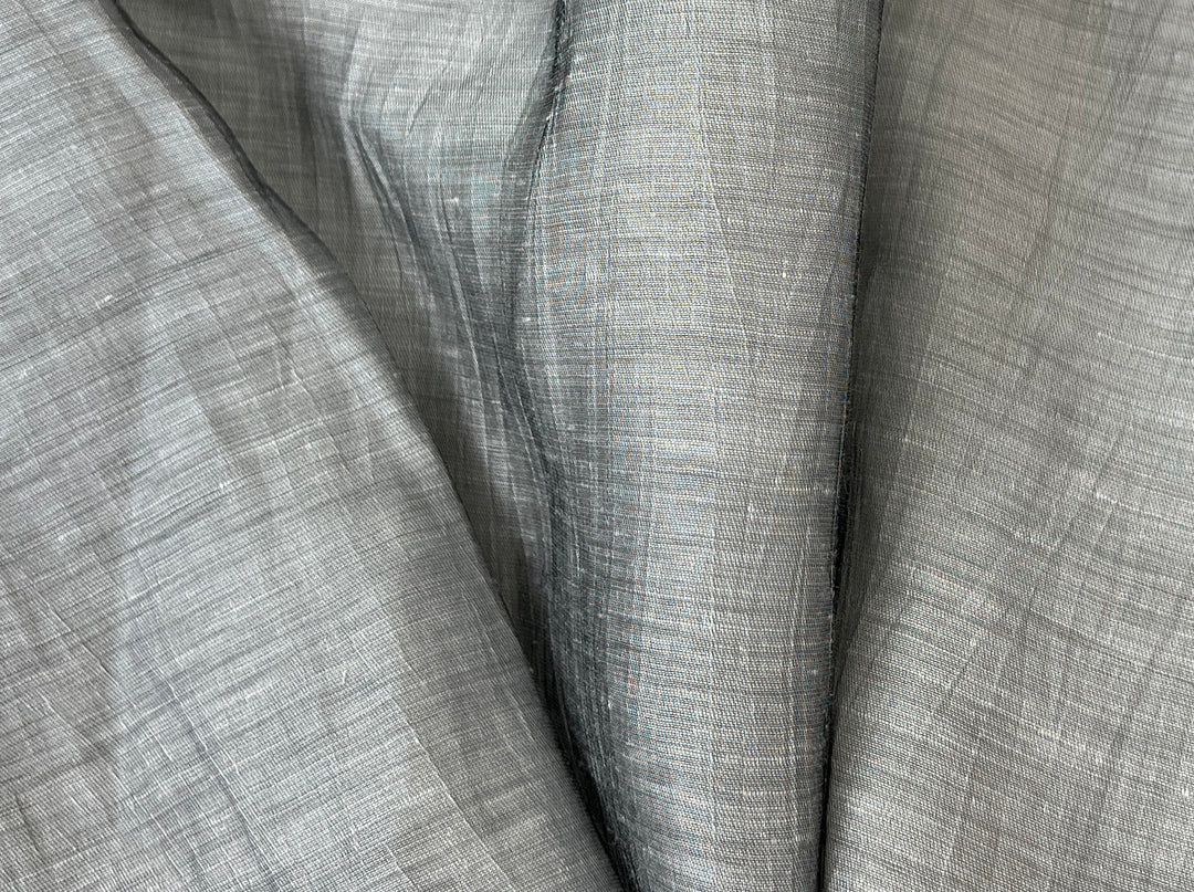 Textured Crushed Linen Blend Fabric | Creased Wrinkle Effect | 54"