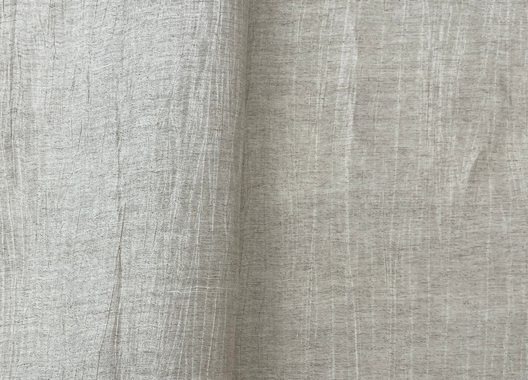 Textured Crushed Linen Blend Fabric | Creased Wrinkle Effect | 54"