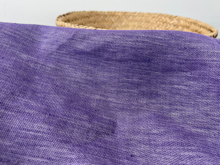 Double-Face Linen Cotton Fabric | Two-Tone Reversible Weave | 52" 6953 6954 6955 6956