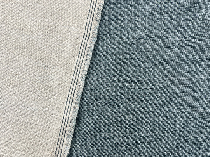 Double-Face Linen Cotton Fabric | Two-Tone Reversible Weave | 52" 6953 6954 6955 6956