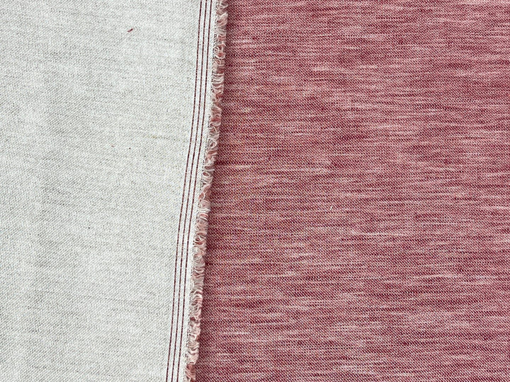 Double-Face Linen Cotton Fabric | Two-Tone Reversible Weave | 52" 6953 6954 6955 6956
