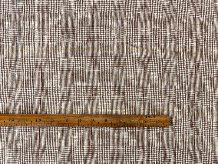 Heavyweight 100% Linen Glen Plaid Fabric | Pre-Washed Soft Hand | Heavy Weight 7552 7553