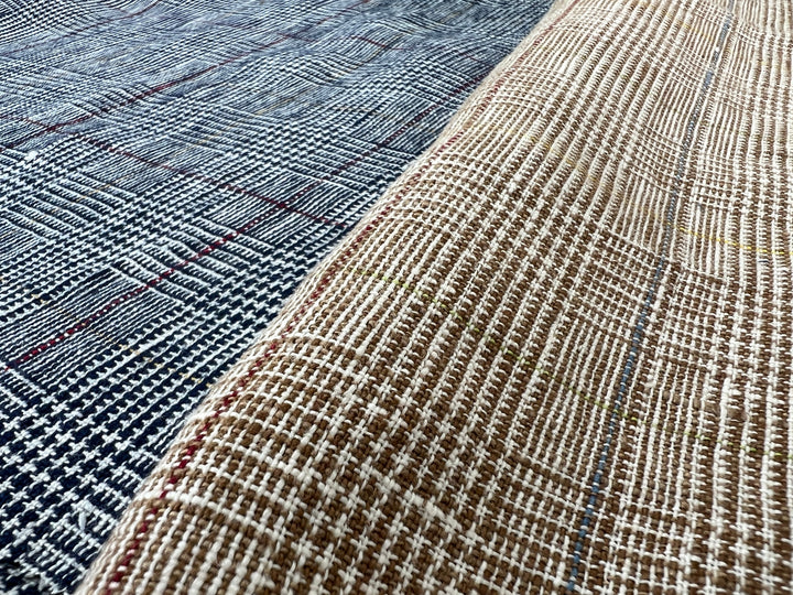Heavyweight 100% Linen Glen Plaid Fabric | Pre-Washed Soft Hand | Heavy Weight 7552 7553