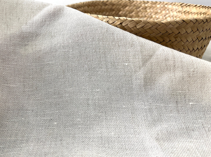 Pre-Washed Linen Rayon Cotton Blend Fabric | Subtle Flax Fleck Dobby | 44''  3059