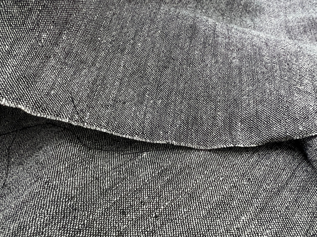 Two-Tone Linen Nylon Chambray Fabric | Twisted Filament Yarn for Enhanced Handfeel | 7066 8294