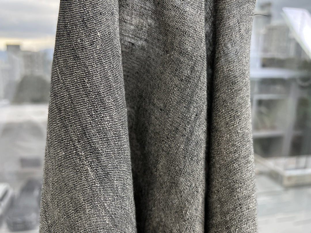 Two-Tone Linen Nylon Chambray Fabric | Twisted Filament Yarn for Enhanced Handfeel | 7066 8294