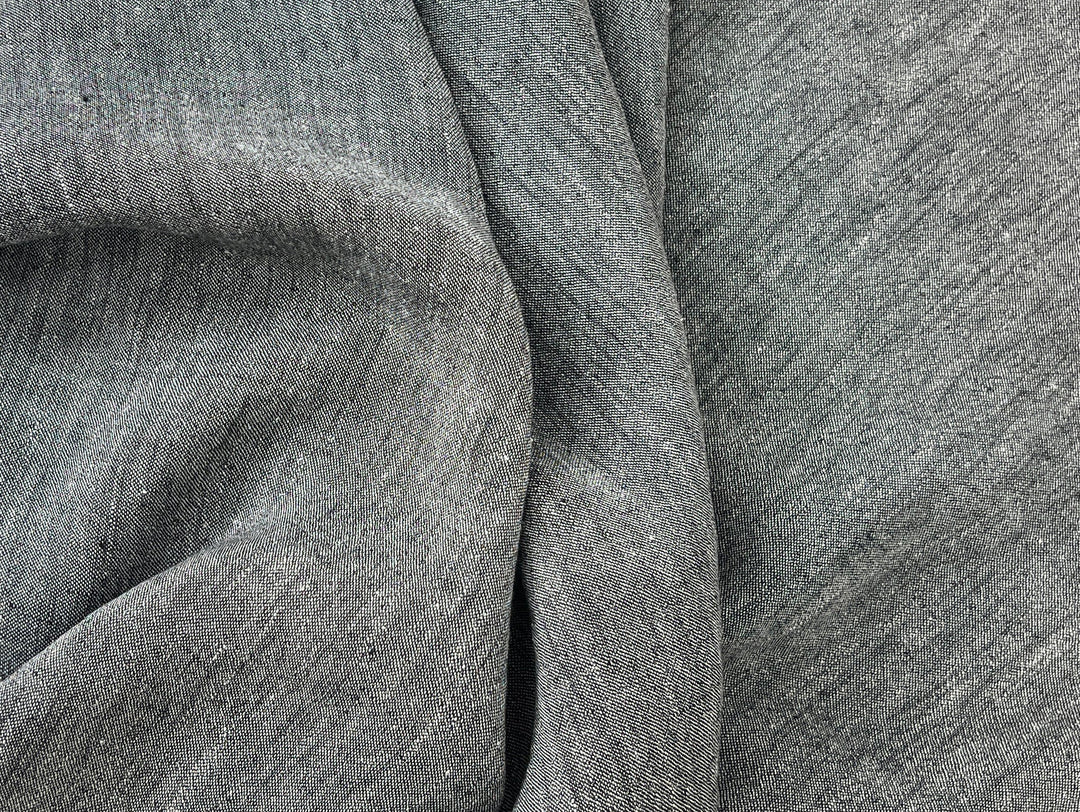 Two-Tone Linen Nylon Chambray Fabric | Twisted Filament Yarn for Enhanced Handfeel | 7066 8294