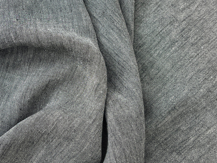 Two-Tone Linen Nylon Chambray Fabric | Twisted Filament Yarn for Enhanced Handfeel | 7066 8294