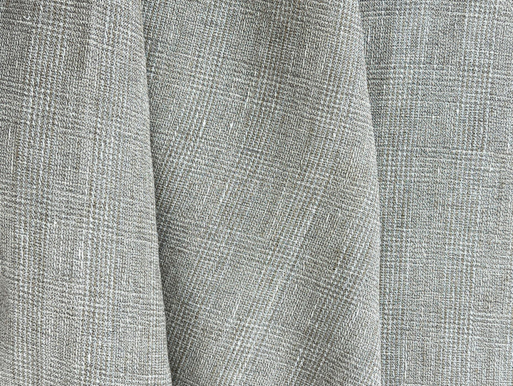 Linen Blend Fabric High Twisted Yarn Navy Glen Plaid Medium Weight 7077 7839 7078 7563 8330