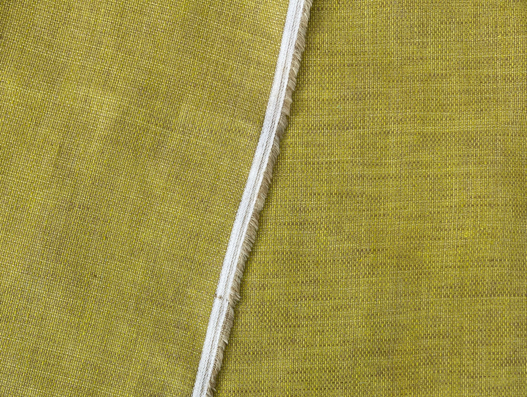 100% Linen Dobby Chambray Fabric | Tweed-Textured Weave | Medium Weight  8430