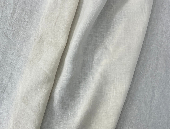 100% Linen Fabric | Ivory Cream | Medium-to-Heavyweight | 48"   7470