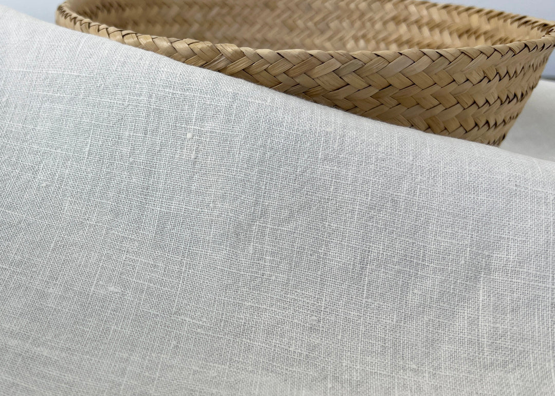 100% Linen Fabric | Ivory Cream | Medium-to-Heavyweight | 48"   7470