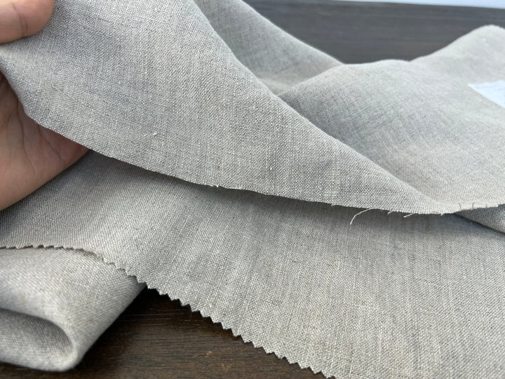 100% Linen Fabric – Medium to Heavyweight, Soft Finish | Flax Natural   7592