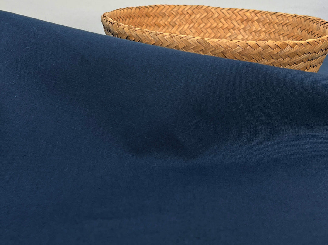 Linen Cotton Blend Fabric | High-Density Twill Weave | Medium Weight | 52"  8283 8285