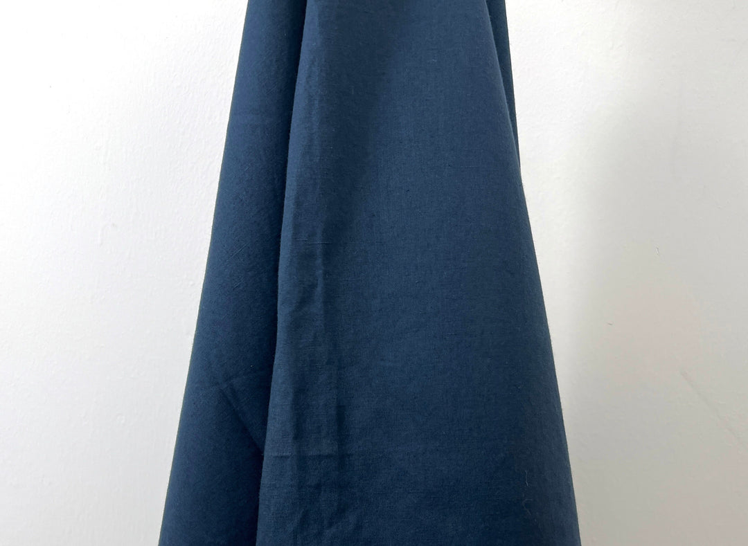 Linen Cotton Blend Fabric | High-Density Twill Weave | Medium Weight | 52"  8283 8285