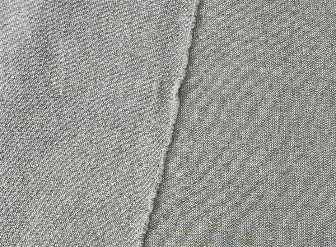 Linen Blend Fabric | Micro Herringbone Twill | Medium Weight | 51"