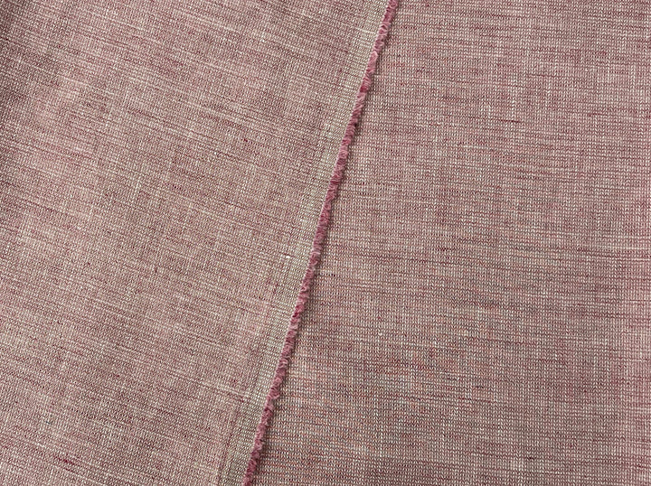 Linen Blend Fabric | Micro Herringbone Twill | Medium Weight | 51"