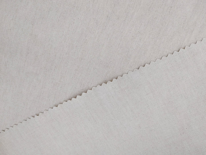 Chambray Linen Cotton Stretch Twill Fabric 3099 3248 3249 2234 - The Linen Lab - Natural