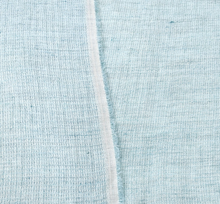 Cloud 9 100% Linen Waffle Tweed Fabric 7876 7877 7878 7879 7880 - The Linen Lab - Gray