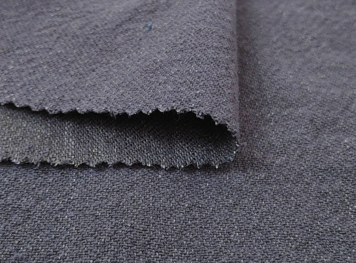 Heavyweight Linen Cotton Twill Fabric with Two-Tone Chambray 7258 7259 7331 7332 - The Linen Lab - Beige