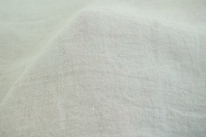 High Twisted Linen Dot Shape Fabric - The Linen Lab - natural