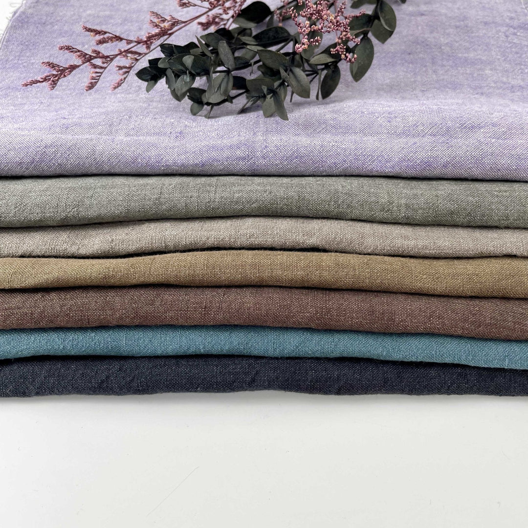 HIGH TWISTED LINEN FABRIC 6373 6374 6562 6311 6769 6863 - The Linen Lab - VIOLET
