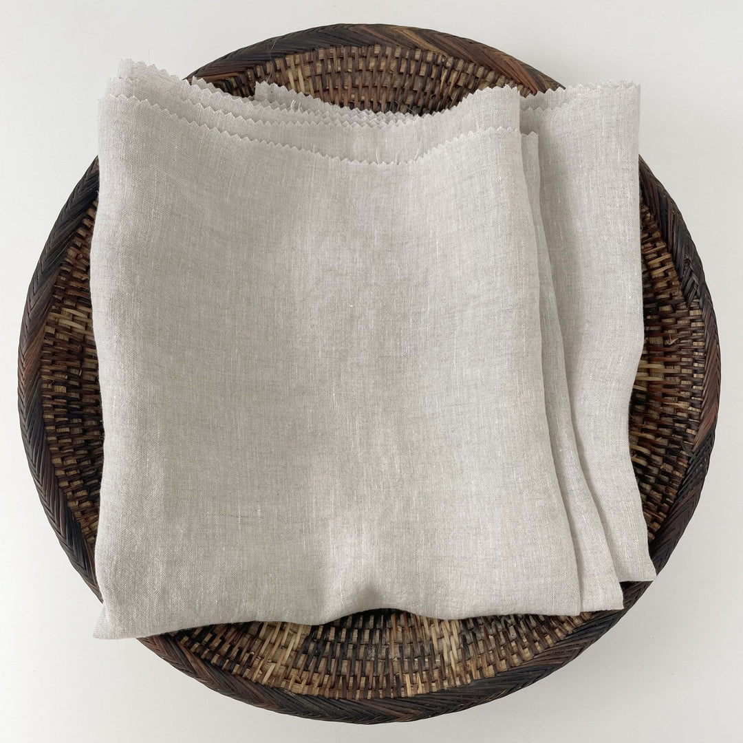 Light Weight High Twisted Linen Fabric 21s 6708 6195 6315 4895 - The Linen Lab - Light Natural