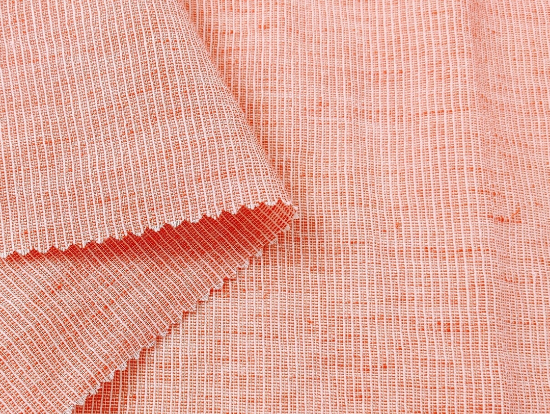 Light Weight Linen Cotton Stripe Fabric with Subtle Wrinkle Effect 7790 7791 7792 7793 7794 - The Linen Lab - Blue