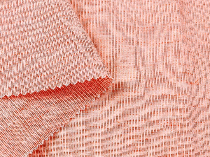 Light Weight Linen Cotton Stripe Fabric with Subtle Wrinkle Effect 7790 7791 7792 7793 7794 - The Linen Lab - Blue