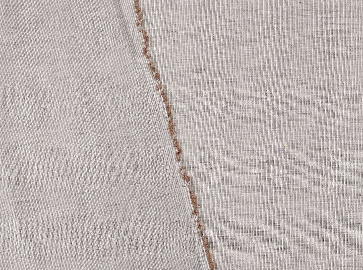 Light Weight Linen Cotton Stripe Fabric with Subtle Wrinkle Effect 7790 7791 7792 7793 7794 - The Linen Lab - Green