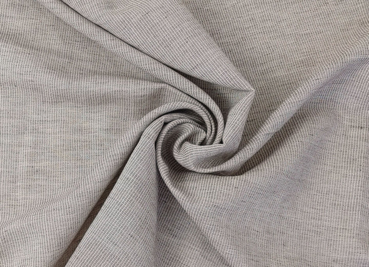 Light Weight Linen Cotton Stripe Fabric with Subtle Wrinkle Effect 7790 7791 7792 7793 7794 - The Linen Lab - Green