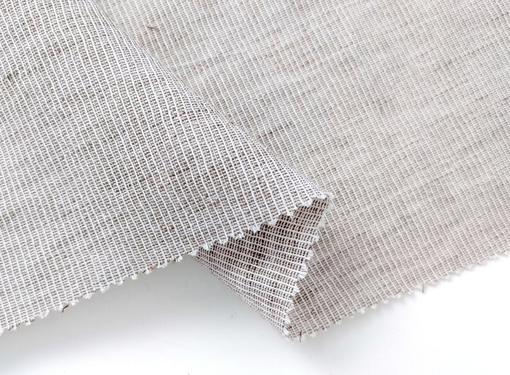 Light Weight Linen Cotton Stripe Fabric with Subtle Wrinkle Effect 7790 7791 7792 7793 7794 - The Linen Lab - Green