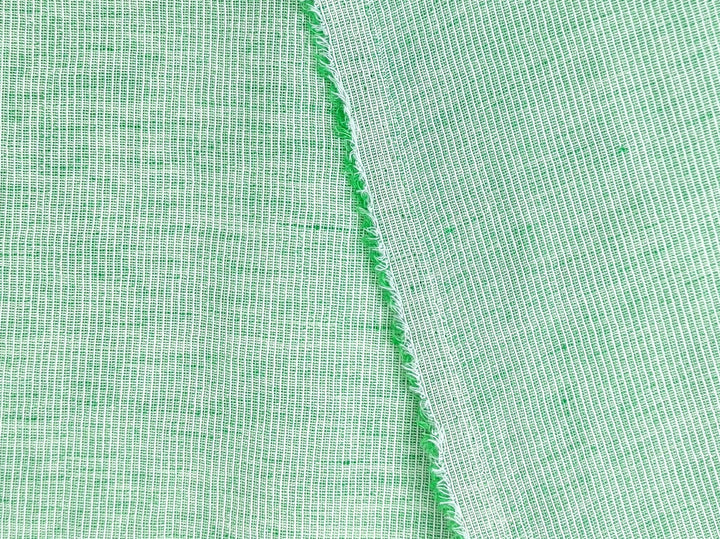 Light Weight Linen Cotton Stripe Fabric with Subtle Wrinkle Effect 7790 7791 7792 7793 7794 - The Linen Lab - Orange