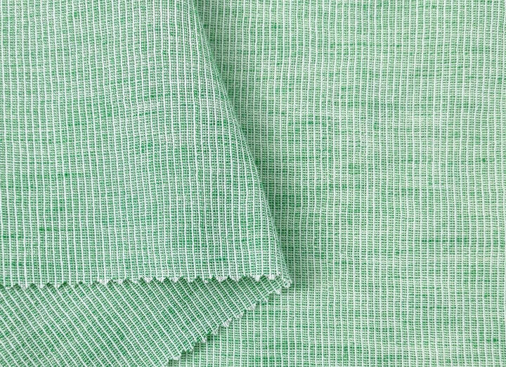 Light Weight Linen Cotton Stripe Fabric with Subtle Wrinkle Effect 7790 7791 7792 7793 7794 - The Linen Lab - Orange