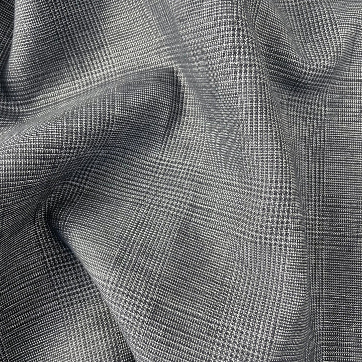 Linen Blend Glossy Fabric 6631 6599 - The Linen Lab - 6599 GREY