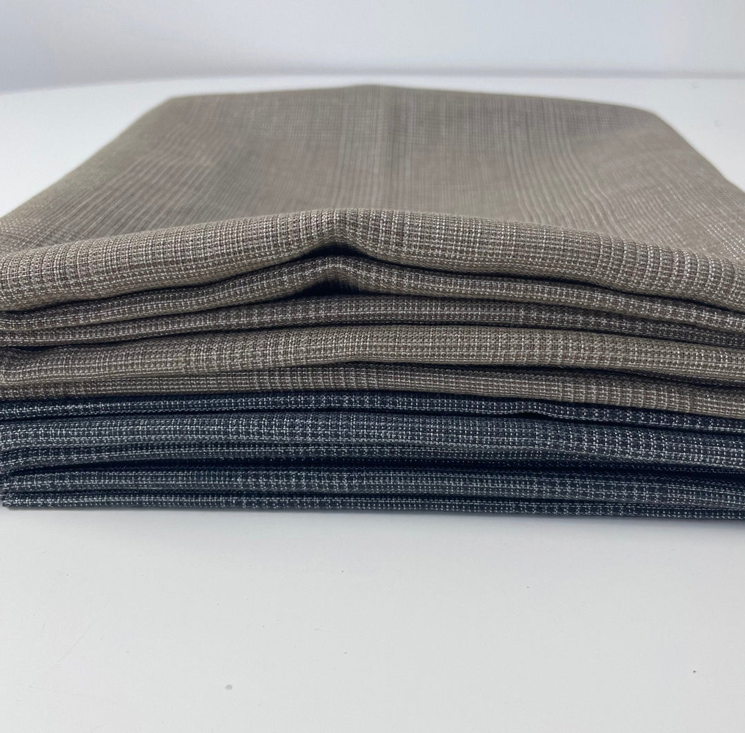 Linen Blend Glossy Fabric 6631 6599 - The Linen Lab - 6631 BROWN