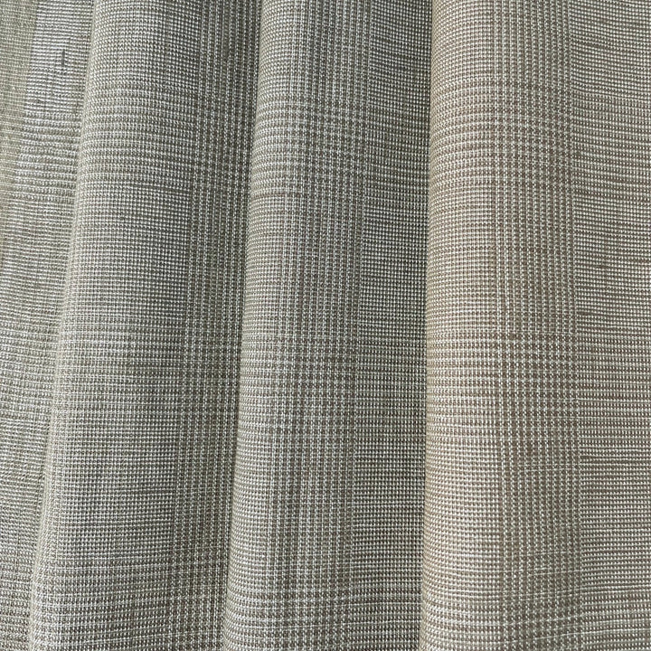 Linen Blend Glossy Fabric 6631 6599 - The Linen Lab - 6631 BROWN
