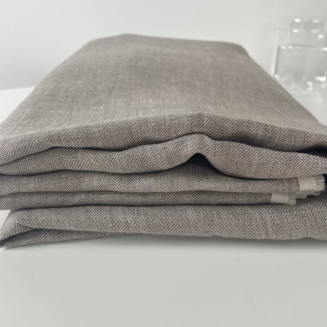 Linen Brown Twill Fabric 7543 - The Linen Lab - Brown