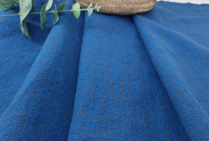 Linen Cotton Glen Plaid Fabric: Heavyweight Elegance for Crafting and Home Décor 7582 7583 - The Linen Lab - Grey