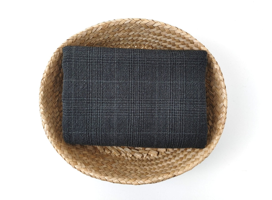 Linen Cotton Glen Plaid Fabric: Heavyweight Elegance for Crafting and Home Décor 7582 7583 - The Linen Lab - Grey