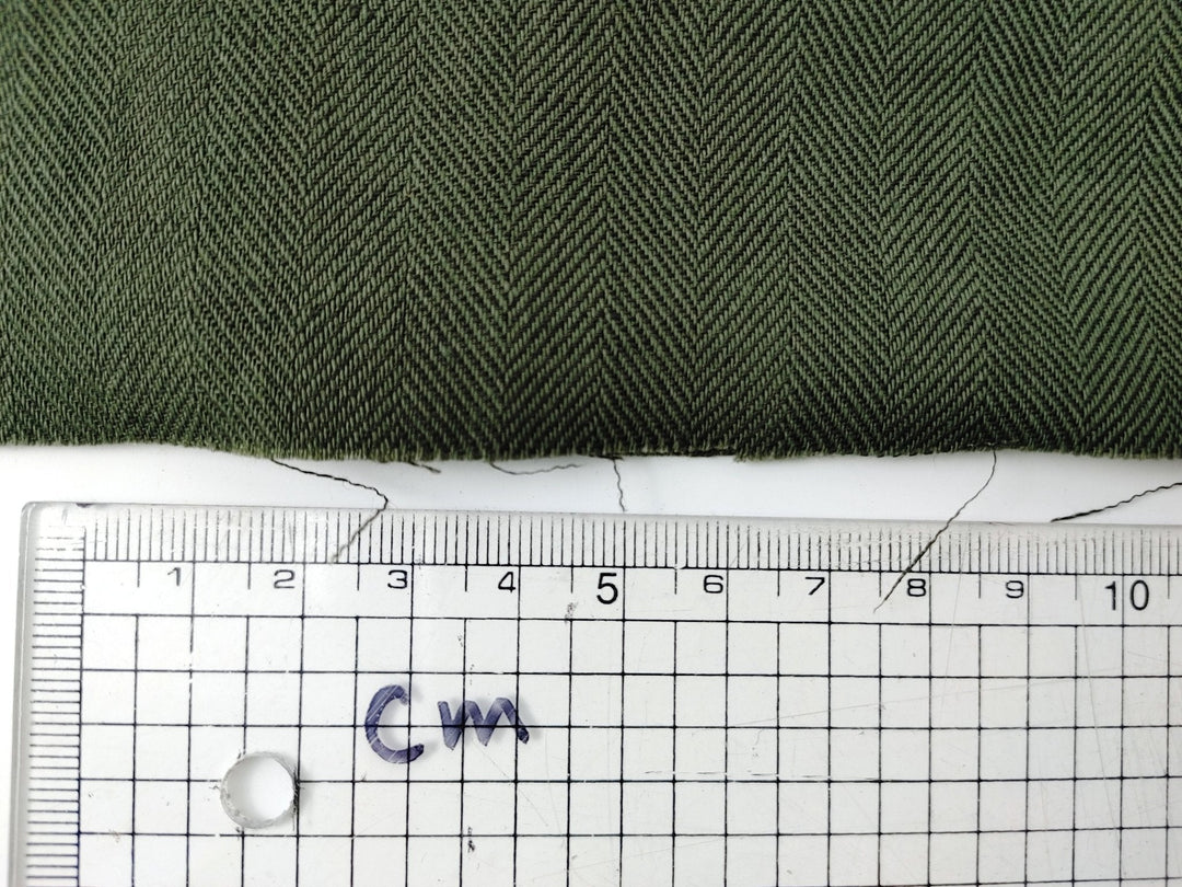 Linen Cotton HBT Herringbone Twill Solid Fabric Medium Weight 6678 6707 6820 7095 7659 7660 7661 - The Linen Lab - Black