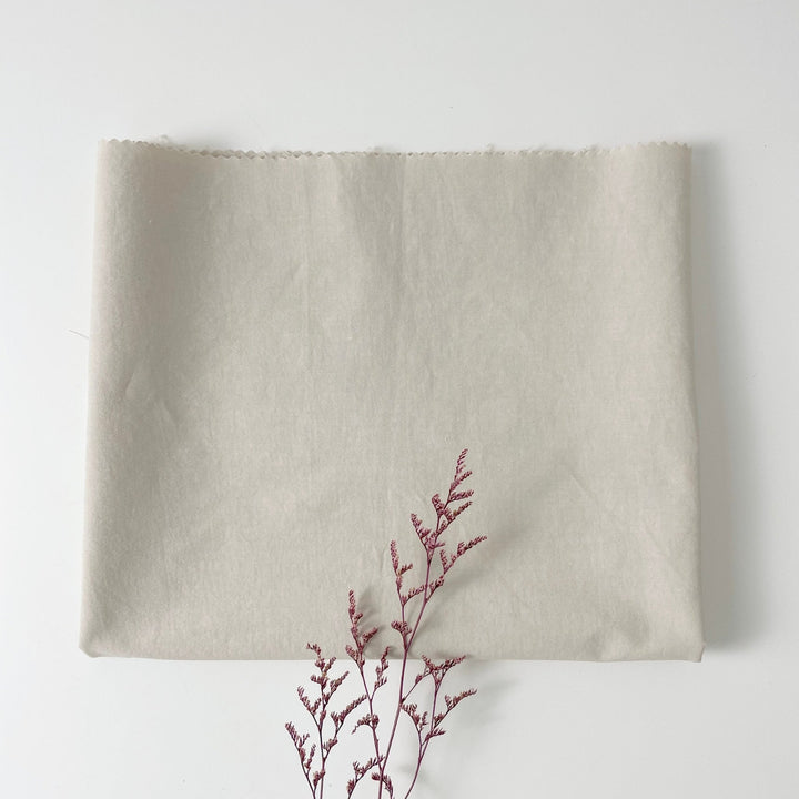 Linen Cotton Nylon Warp Stretch Fabric 7099 7362 7188 - The Linen Lab - Beige