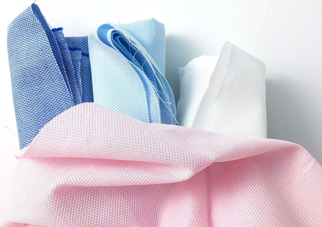 Linen Cotton Rhombus Shape Fabric - Special V-Heald 4350 4349 4348 4347 - The Linen Lab - Pink