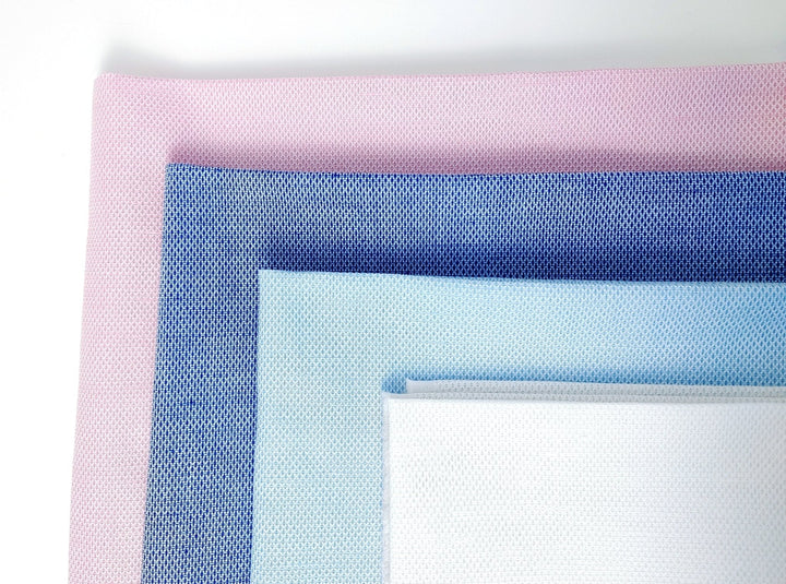 Linen Cotton Rhombus Shape Fabric - Special V-Heald 4350 4349 4348 4347 - The Linen Lab - Pink